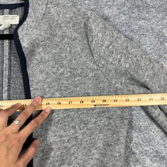 500 Denim Maison Cinqcent Womens Speckled Ombre Wool Cardigan Size 6 - Picture 10 of 15